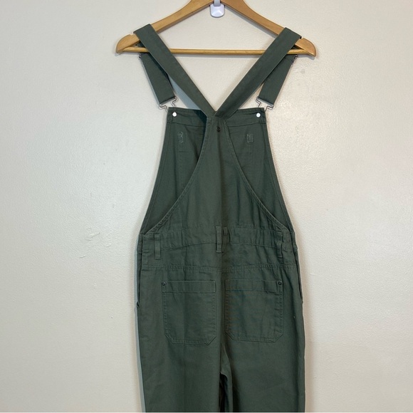 Roxy Eternal Change Green Dungarees Overalls Casual Boho - Picture 11 of 14